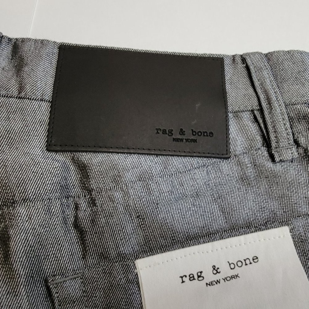 Rag & Bone Piper Low-Rise Straight Shine Pants Jeans - Picture 11 of 15